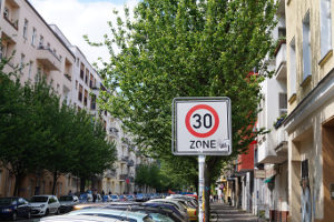 In der 30-Zone geblitzt