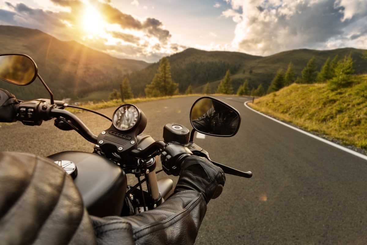 Motorrad-Nachtfahrt Geburtstagskarte Von Wee Blue Coo – Premium-Karton, Persönlich Beschriftbar