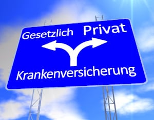 Bis zur Überschreitung der Pflichtversicherungsgrenze ist die gesetzliche Krankenversicherung Pflicht.