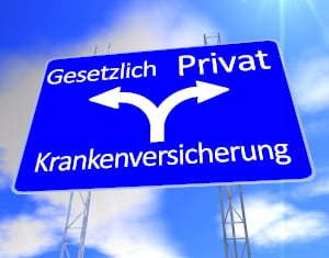 Bis zur Überschreitung der Pflichtversicherungsgrenze ist die gesetzliche Krankenversicherung Pflicht.