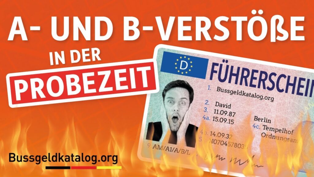 Was passiert, wenn Sie einen A- oder B-Verstoß als Fahranfänger während der Probezeit begehen?