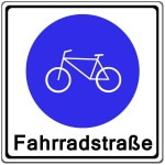 VZ 244.1: Beginn einer Fahrradstraße